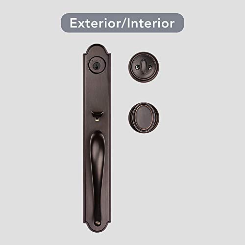 Front Entry Handleset with Interior Knob in Venetian Bronze