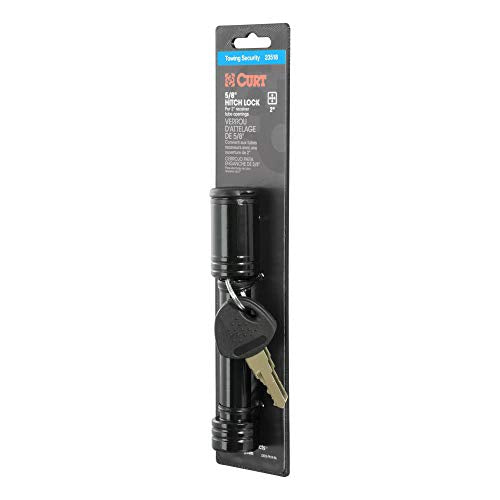 CURT 23518 Black Trailer Hitch Lock Fits 2-Inch Receiver