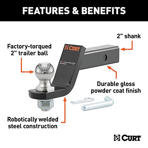 CURT 45056 Trailer Hitch Mount with 2-Inch Ball