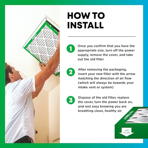 Pleated HVAC AC Furnace Air Filters Replacement