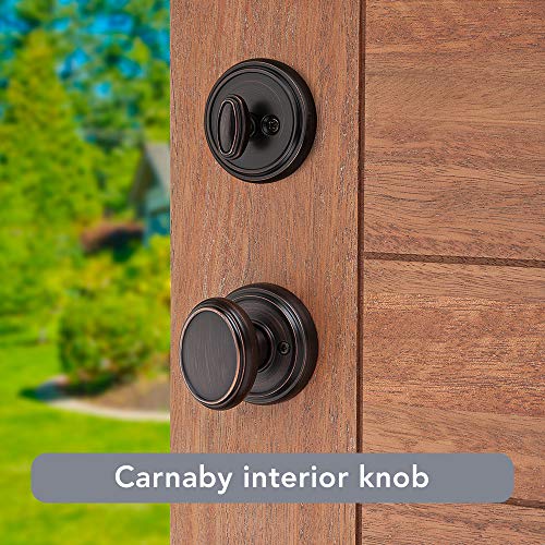 Front Entry Handleset with Interior Knob in Venetian Bronze