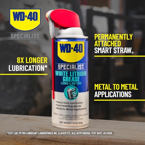 WD-40 Specialist White Lithium Grease Spray with SMART STRAW