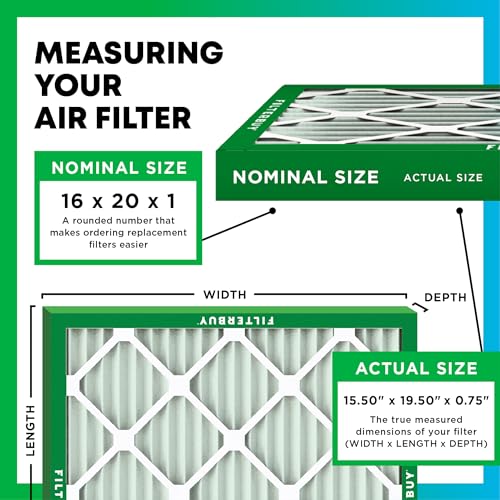 Pleated HVAC AC Furnace Air Filters Replacement