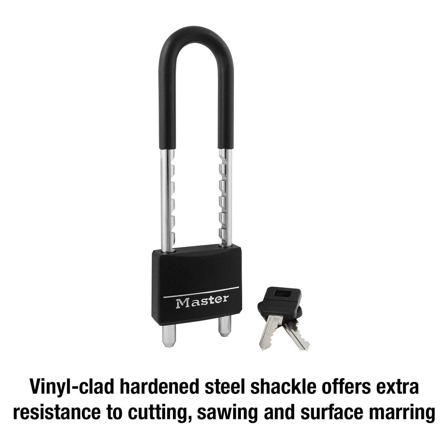 Master Lock 527D Adjustable Shackle, 2 inch Wide, Black