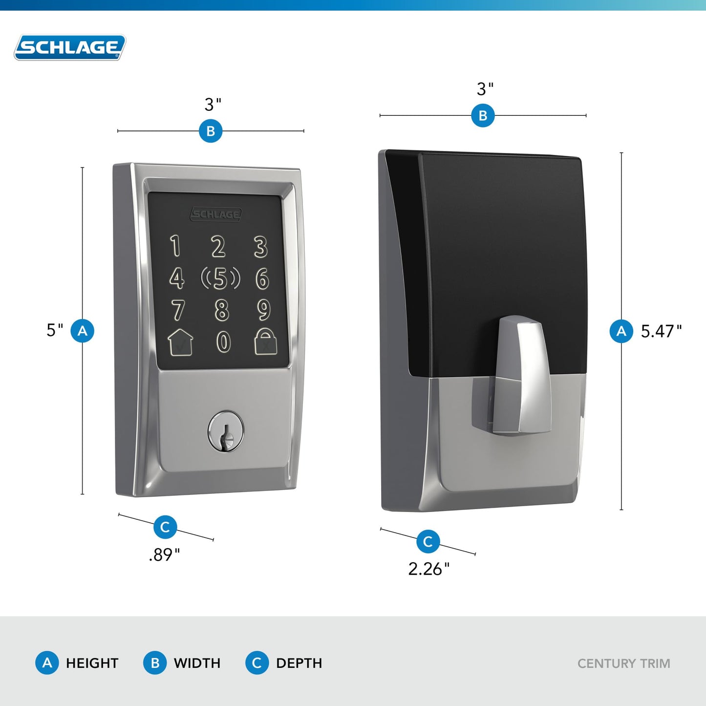 Smart Keyless Entry Touchscreen Door Lock