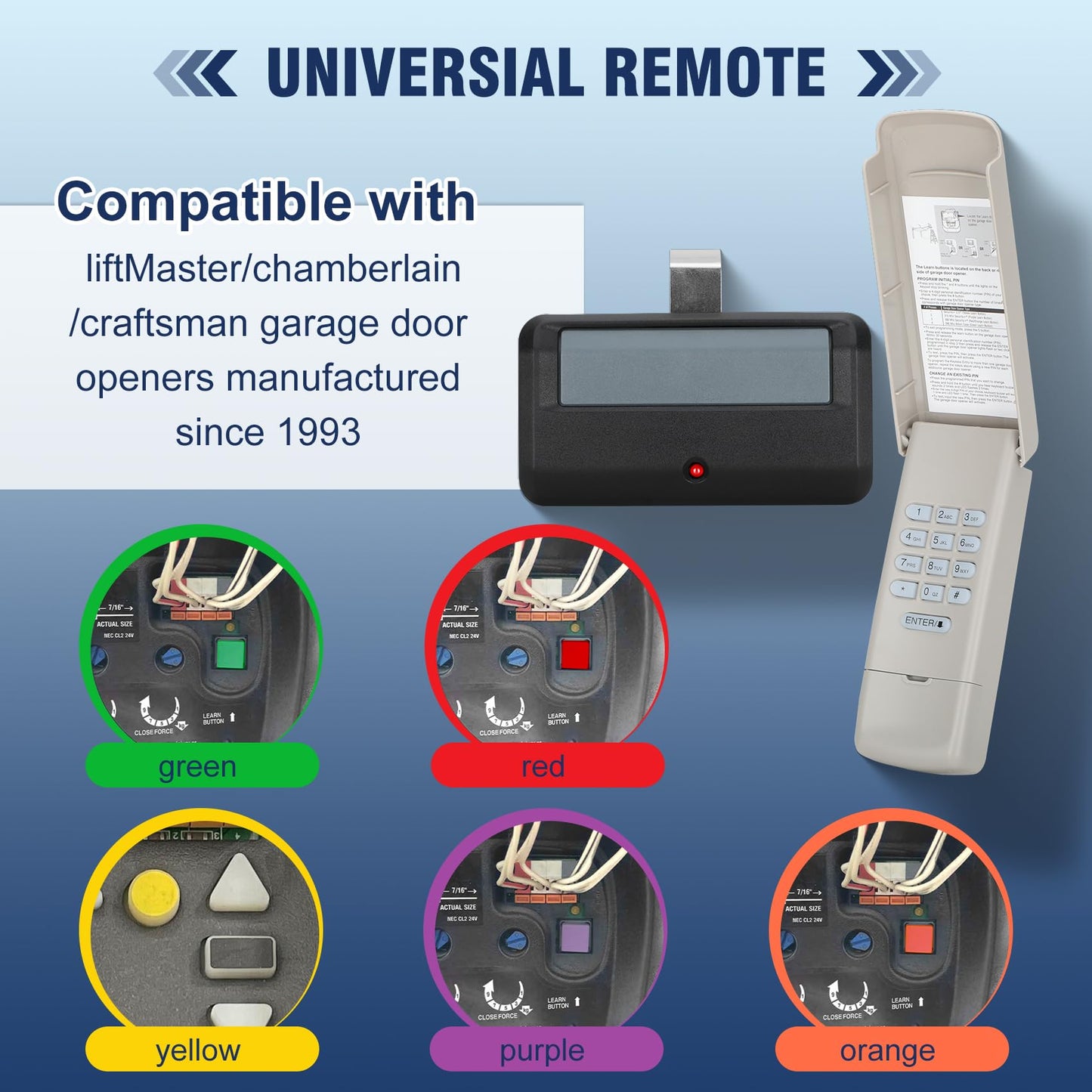 Craftsman Garage Door Opener Keypad Remote