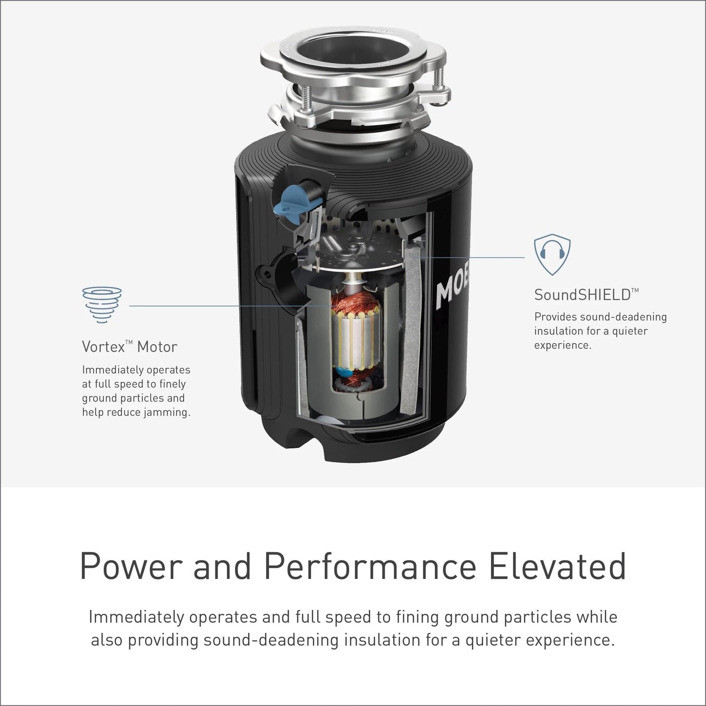 Continuous Feed Compact Garbage Disposal