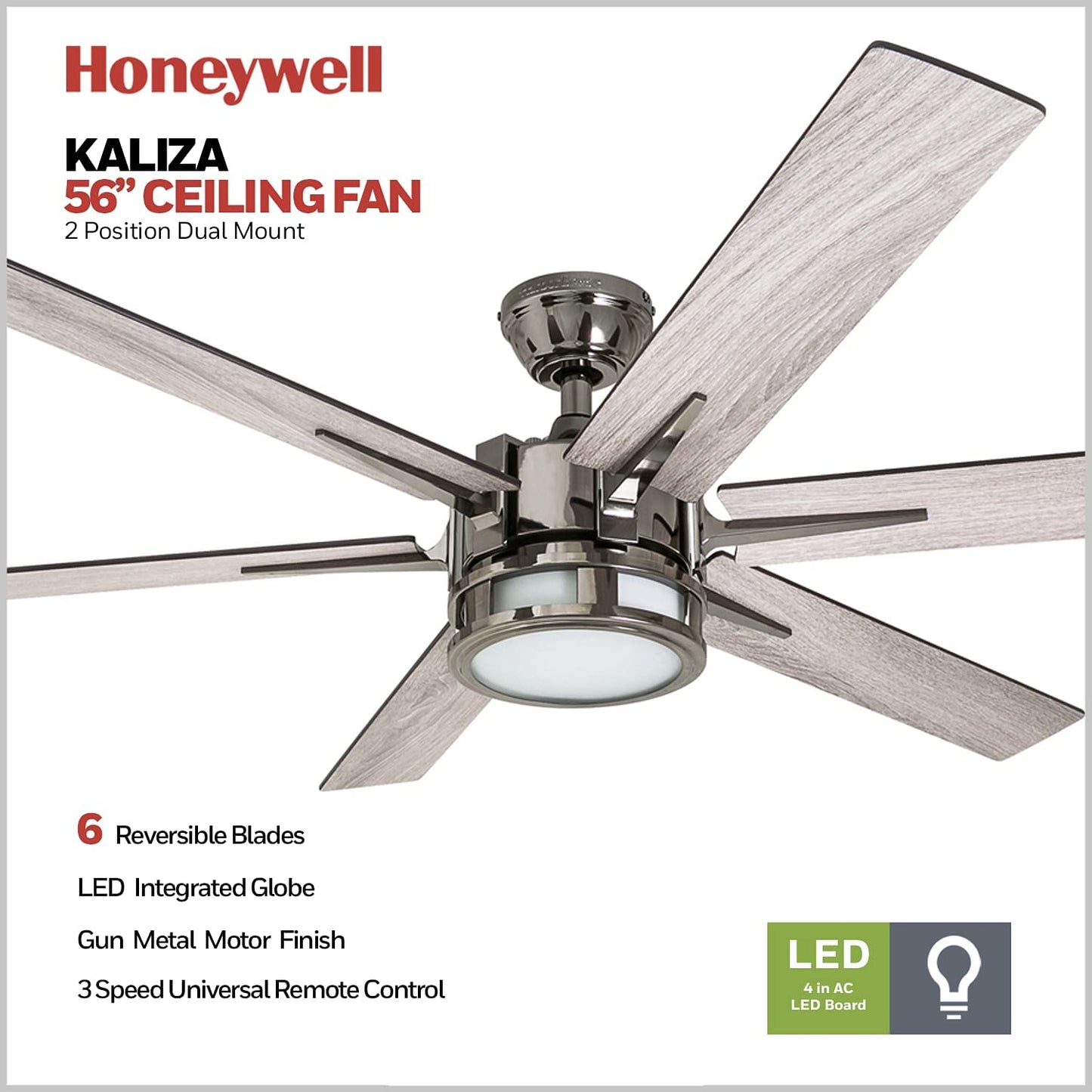 Honeywell Ceiling Fans Kaliza, with Light and Remote Control