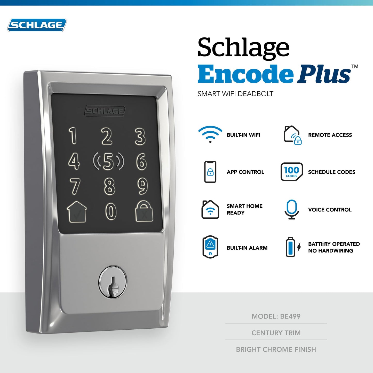 Smart Keyless Entry Touchscreen Door Lock