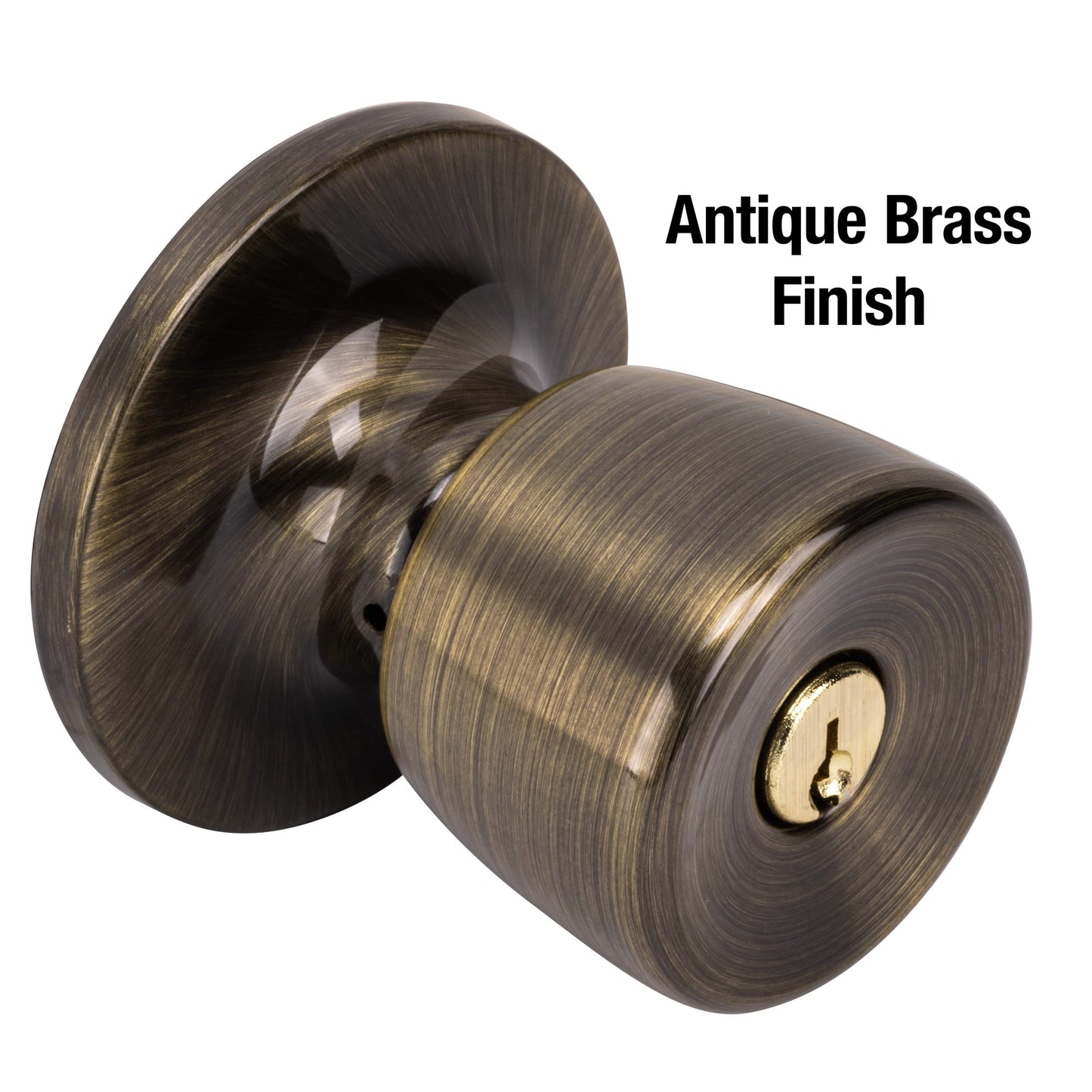 Master Lock Keyed Entry Door Lock,Antique Brass