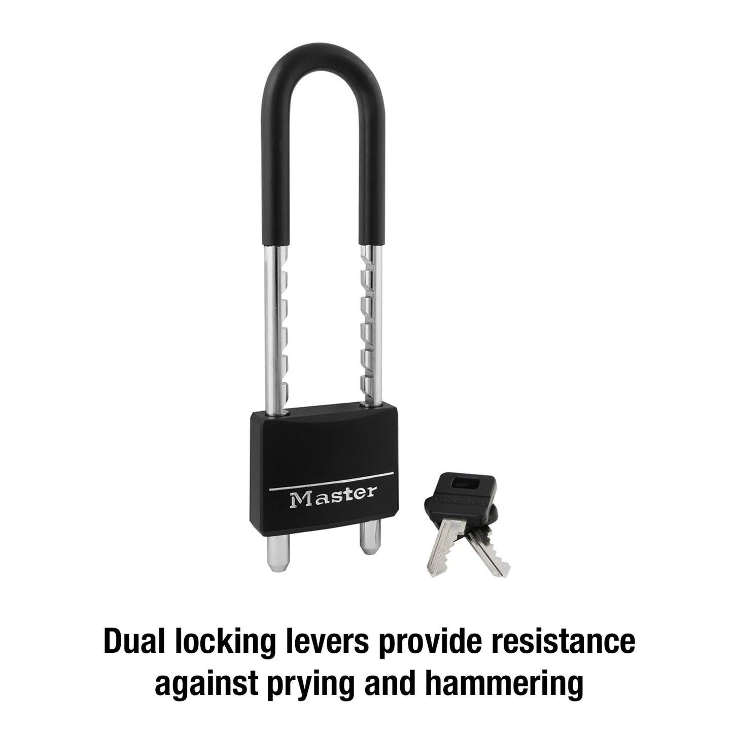 Master Lock 527D Adjustable Shackle, 2 inch Wide, Black