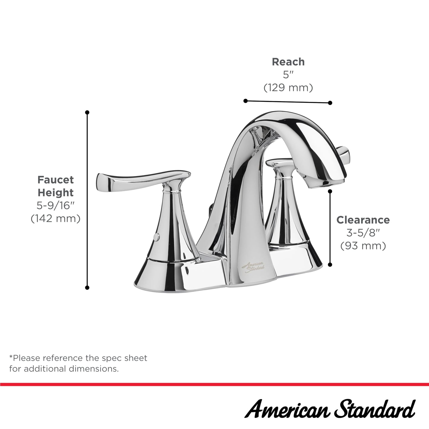 Chatfield 4-Inch Centerset 2-Handle Bathroom Faucet