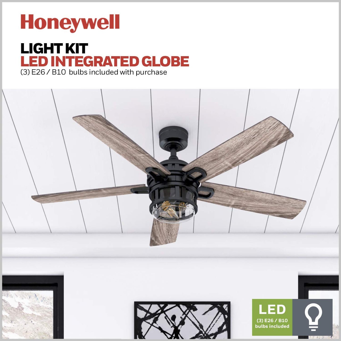 Honeywell Ceiling Fans with Light and Remote Control